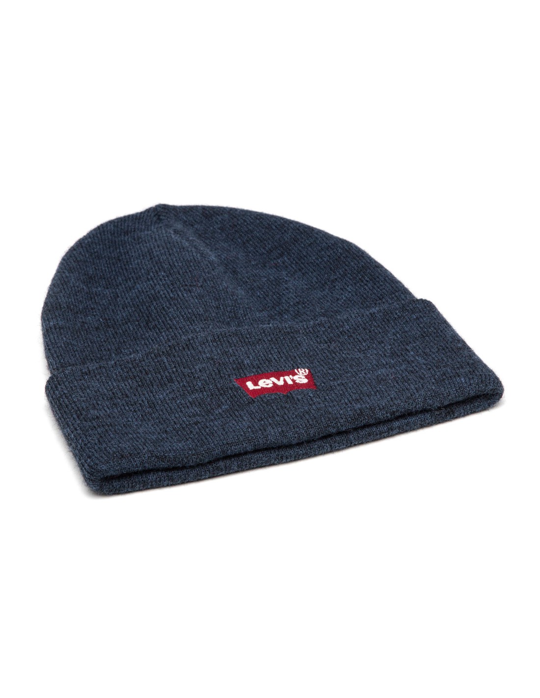 Levi's Red Batwing Embroidered Slouchy Beanie Bonnet Homme