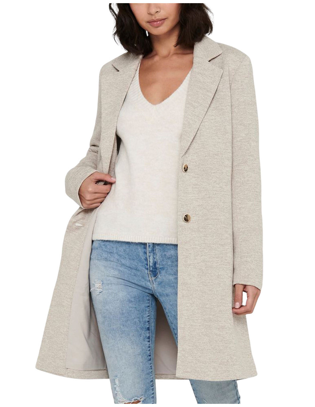 Only Onlcarrie Bonded Coat Otw Noos Abrigo para Mujer