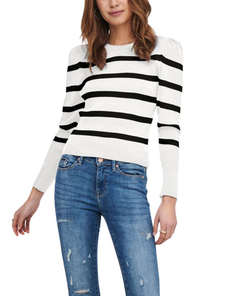 ONLY jersey de punto ONLSALLY L/S PUFF PULLOVER KNT NOOS para Mujer