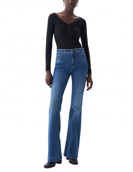 SALSA JEANS vaqueros flare push In Secret Glamour para Mujer