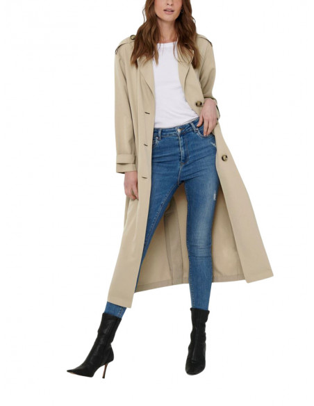 ONLY chaqueta ONLLINE X-LONG TRENCHCOAT CC OTW para Mujer