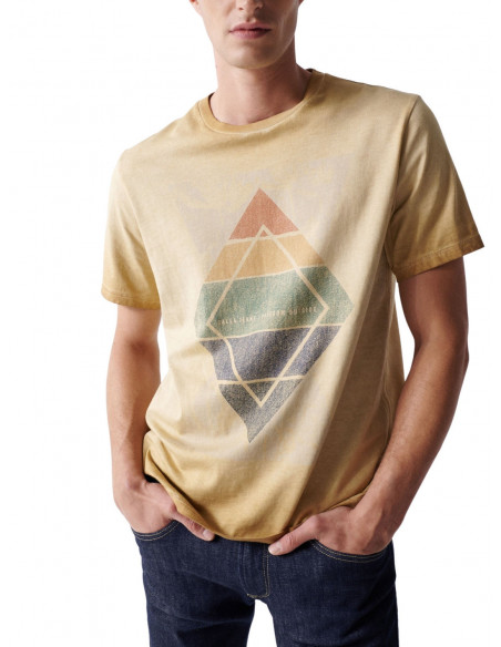SALSA JEANS camiseta manga corta con estampado geométrico para Hombre