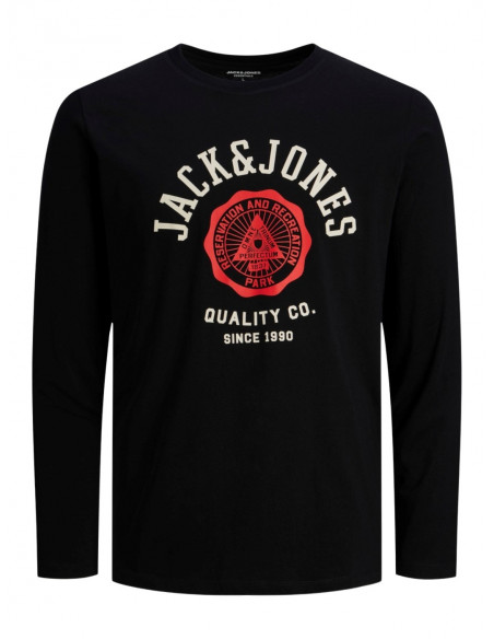 JACK & JONES camiseta manga larga JJELOGO TEE LS O-NECK 2 COL AW22 SN para Hombre
