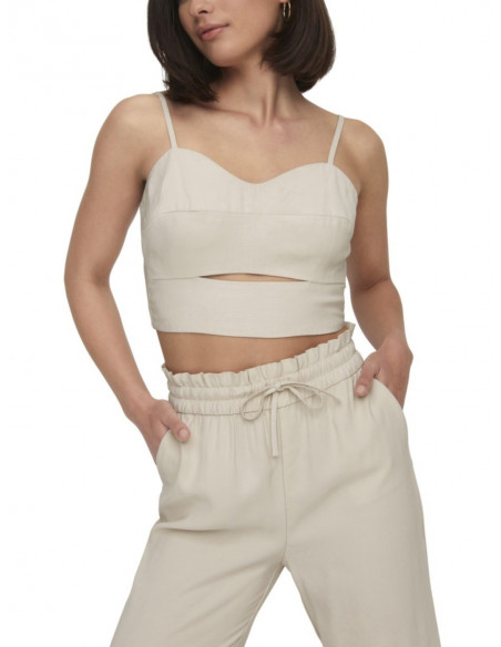 ONLY Top ONLMAGO LIFE STRAP CROP TOP PNT para Mujer