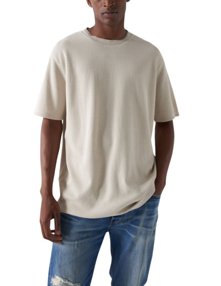 SALSA JEANS camiseta manga corta oversize tejido texturado para Hombre