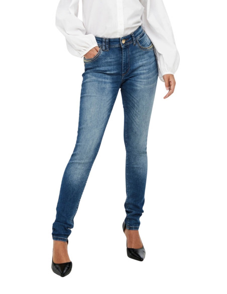 ONLY vaqueros skinny ONLSTACY MW SK LO DNM REA170 para Mujer