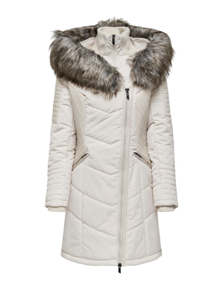 ONLY chaqueta ONLNEWLINETTE FUR HOOD COAT OTW para Mujer