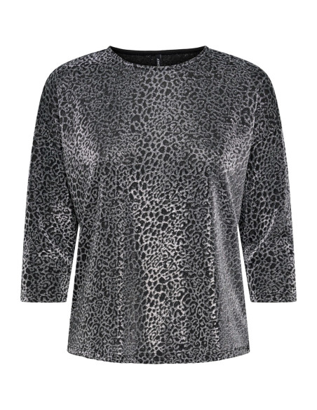 ONLY top manga 3/4 ONLQUEEN 3/4 GLITTER TOP JRS para Mujer