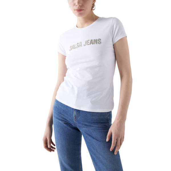 SALSA JEANS camiseta manga corta salsa detalle beads per Dona
